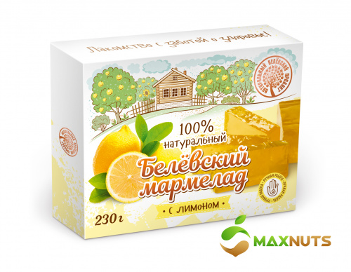 Белёвский мармелад натуральный «Лимон» 230 г